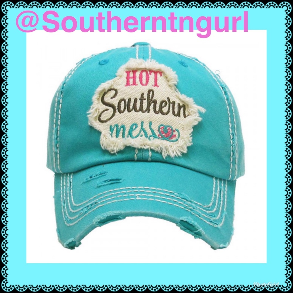 JUST IN 💠Hot Southern Mess💠Distressed Hat